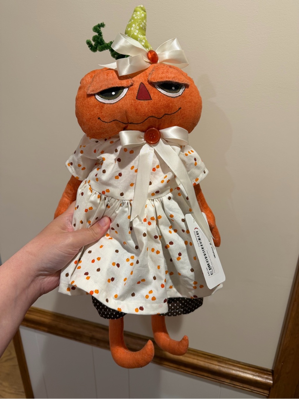 Handmade Pumpkin Eyelid Doll “Wilda”